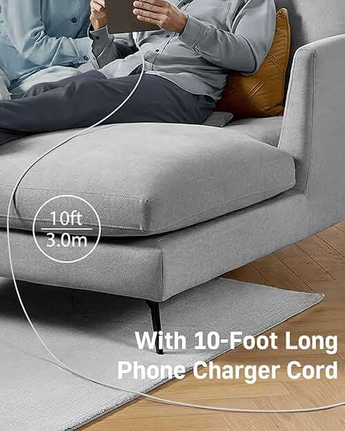 CXX 10FT Charger for iPhone 20W Fast Charging [MFi Certified, 2-Pack] USB-C PD Block & Extra Long Cable Compatible with iPhone 14/13/12/11/Pro/Plus/Max/Mini/SE, iPad & More - Image 3