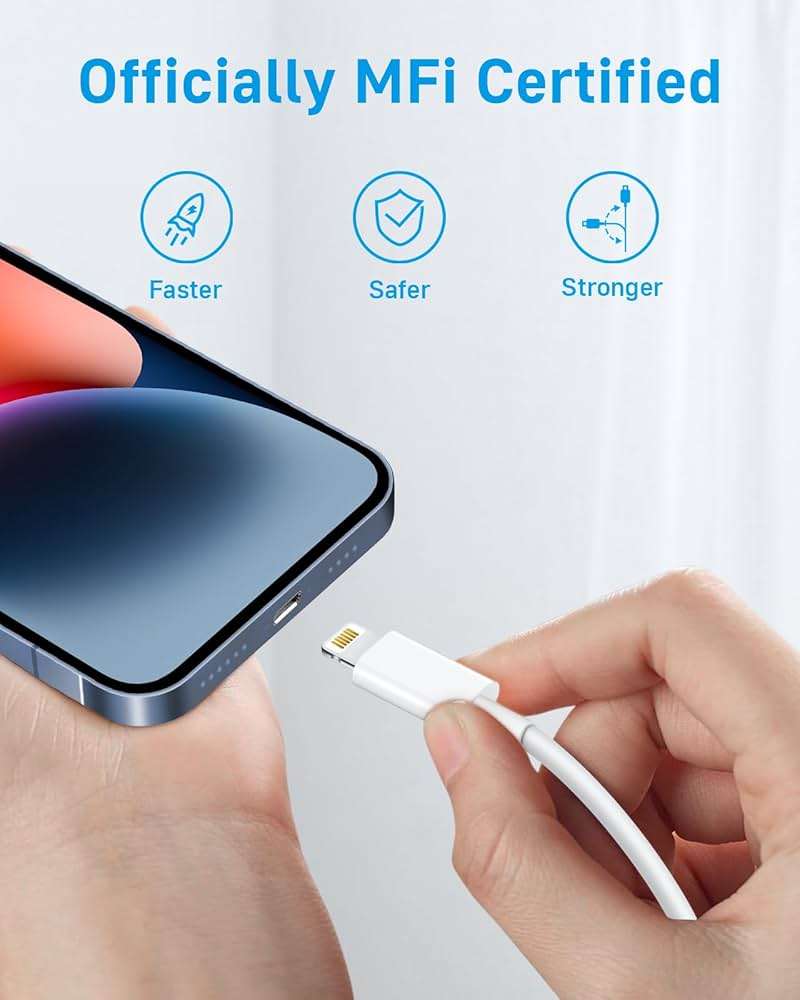 CXX 10FT Charger for iPhone 20W Fast Charging [MFi Certified, 2-Pack] USB-C PD Block & Extra Long Cable Compatible with iPhone 14/13/12/11/Pro/Plus/Max/Mini/SE, iPad & More - Image 4