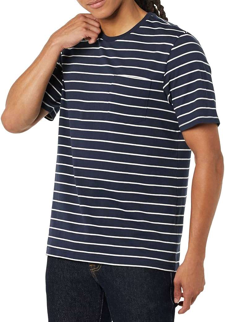 Amazon Essentials Men's Short-Sleeve Crewneck Pocket T-Shirts, Pack of 2 - Image 5