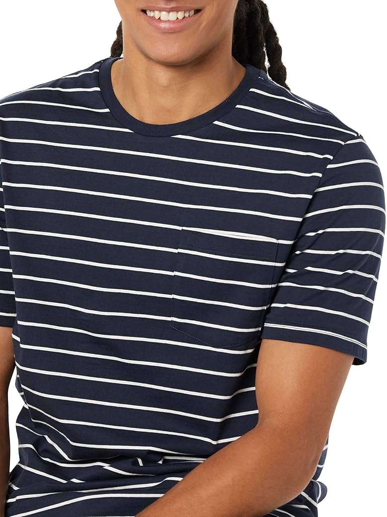 Amazon Essentials Men's Short-Sleeve Crewneck Pocket T-Shirts, Pack of 2 - Image 6