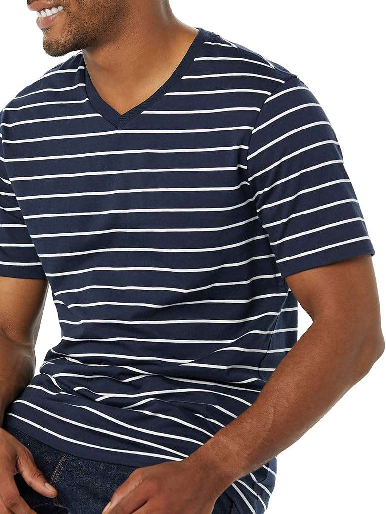 Amazon Essentials Men's V-Neck Short-Sleeve T-Shirts, Pack of 2 - Image 6