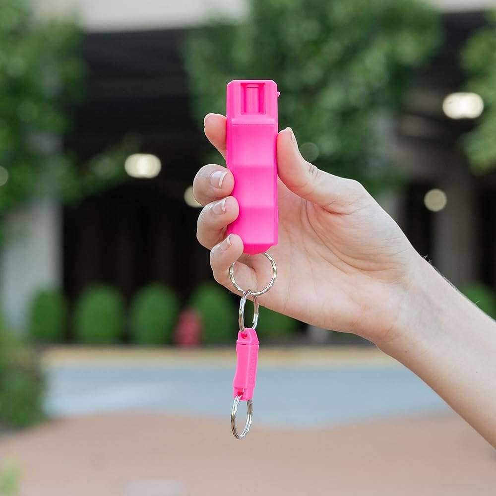 SABRE Pepper Spray And 2-in-1 Stun Gun and Flashlight, 25 Bursts of Max Strength OC Spray, Intuitive Finger Grip, 0.54 fl oz, Painful 1.160 µC Charge, 120 Lumens, Rechargeable, Safety Switch, Holster - Image 9