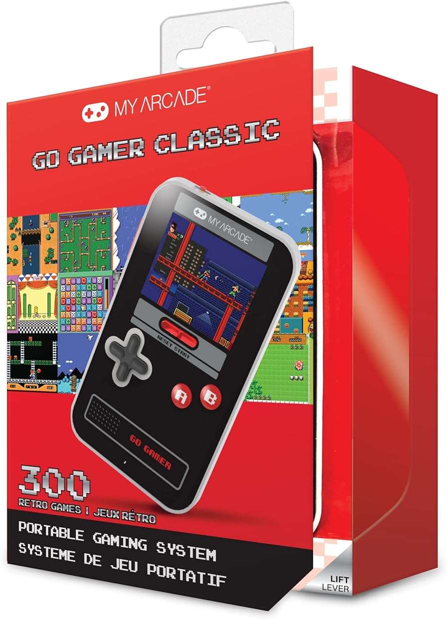 My Arcade Go Gamer Classic-RED: Preloaded Console with 300 Games, Full Color 2.5" Screen-Fun for The Whole Family (DGUN-3909) - Image 4
