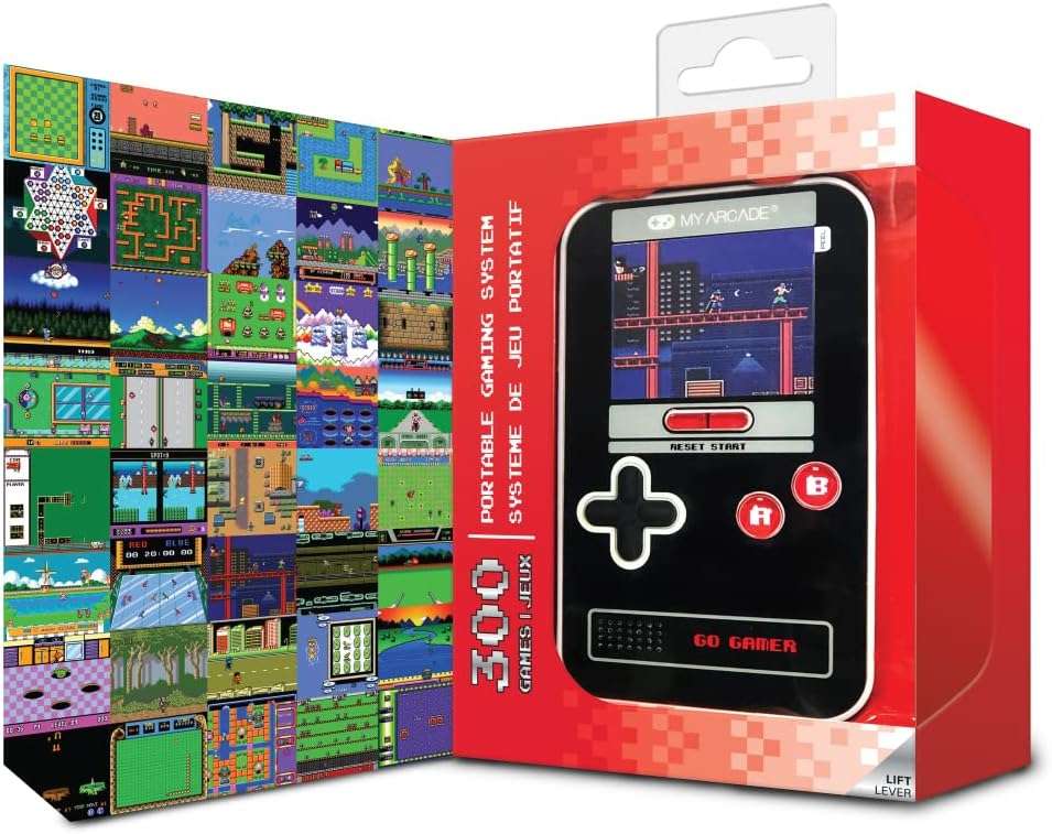 My Arcade Go Gamer Classic-RED: Preloaded Console with 300 Games, Full Color 2.5" Screen-Fun for The Whole Family (DGUN-3909) - Image 5