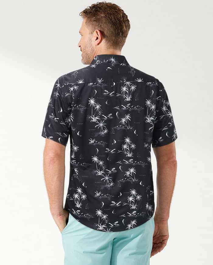 Enlision Men's Hawaiian Shirt Short Sleeve Casual Summer Beach Aloha Shirt Floral Button Down Tropical Hawaii Shirts - Image 4