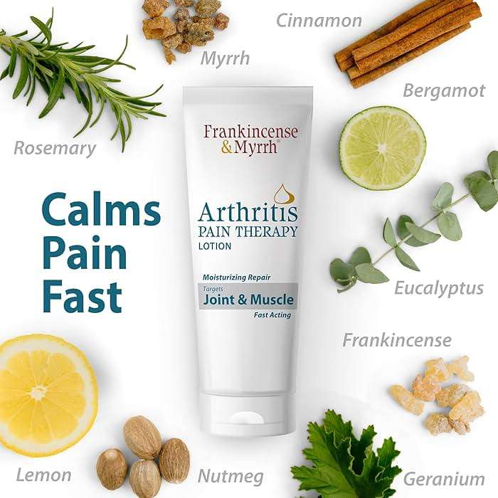 Frankincense & Myrrh Arthritis Pain Reliever Therapy Lotion – Topical Arthritis Pain Relief Cream and Hydrating Skin Repair, Body Relief for Sciatica, Knee, Back, Joints, Neck, Hands, 3 Oz - 1 Pack - Image 3
