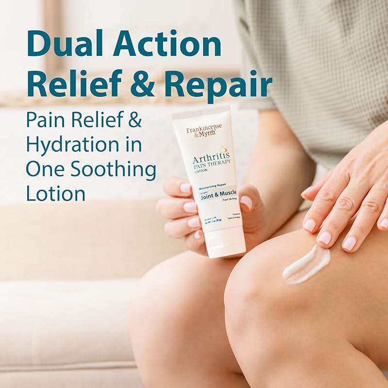 Frankincense & Myrrh Arthritis Pain Reliever Therapy Lotion – Topical Arthritis Pain Relief Cream and Hydrating Skin Repair, Body Relief for Sciatica, Knee, Back, Joints, Neck, Hands, 3 Oz - 1 Pack - Image 4