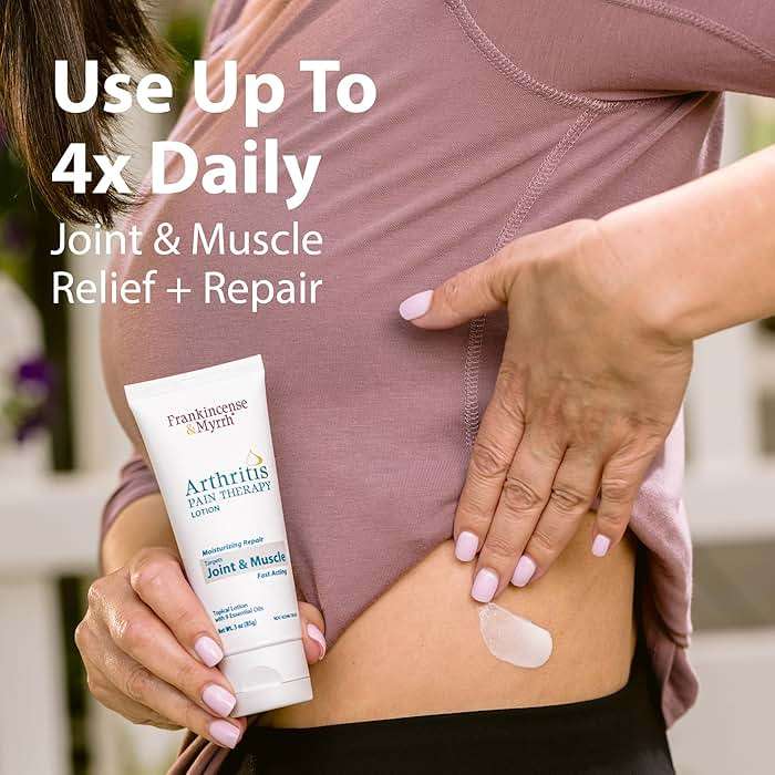 Frankincense & Myrrh Arthritis Pain Reliever Therapy Lotion – Topical Arthritis Pain Relief Cream and Hydrating Skin Repair, Body Relief for Sciatica, Knee, Back, Joints, Neck, Hands, 3 Oz - 1 Pack - Image 5