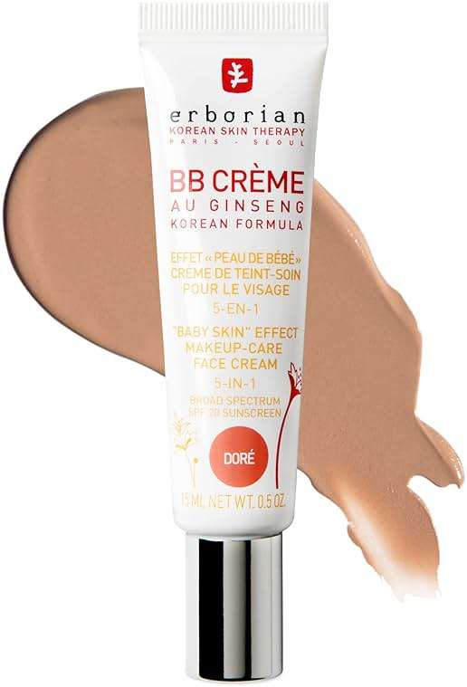 Erborian BB Cream Matte Beauty Balm SPF 20, Tone-Evening Korean Skincare Makeup Hybrid, Moisturizes & Conceals, Buildable Coverage, Natural Finish - Image 1