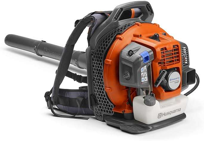 Husqvarna 150BT Gas Leaf Blower, 51-cc 2.16-HP 2-Cycle Backpack Leaf Blower, 765-CFM, 270-MPH, 22-N Powerful Clearing Performance and Ergonomic Harness System, Gifts for Men, 970466901 - Image 1