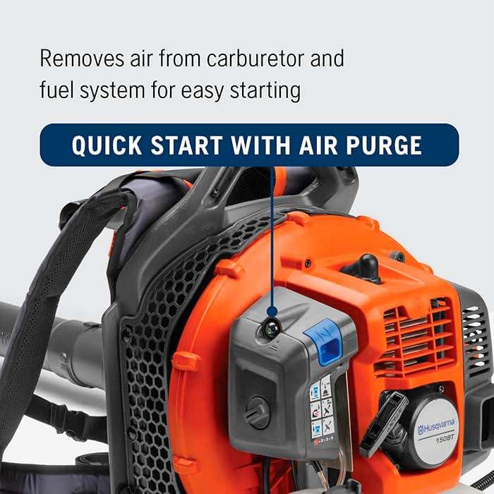 Husqvarna 150BT Gas Leaf Blower, 51-cc 2.16-HP 2-Cycle Backpack Leaf Blower, 765-CFM, 270-MPH, 22-N Powerful Clearing Performance and Ergonomic Harness System, Gifts for Men, 970466901 - Image 6