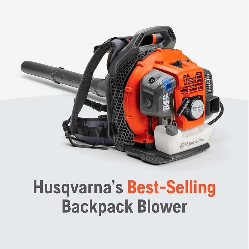 Husqvarna 150BT Gas Leaf Blower, 51-cc 2.16-HP 2-Cycle Backpack Leaf Blower, 765-CFM, 270-MPH, 22-N Powerful Clearing Performance and Ergonomic Harness System, Gifts for Men, 970466901 - Image 7