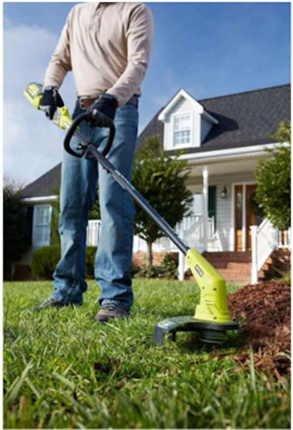 Ryobi 40V Cordless Battery Attachment Capable String Trimmer and Leaf Blower Combo Kit (2-Tools) w/ 4.0 Ah Battery & Charger - Image 6