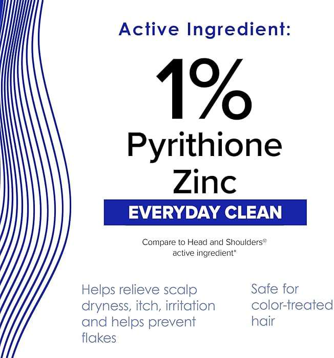 True+Real Classic Everyday Clean Anti-Dandruff Shampoo, Pyrithione Zinc 1%, Daily Use Scalp Care for All Hair Types, 14.2 Fl Oz, 1 pk - Image 3