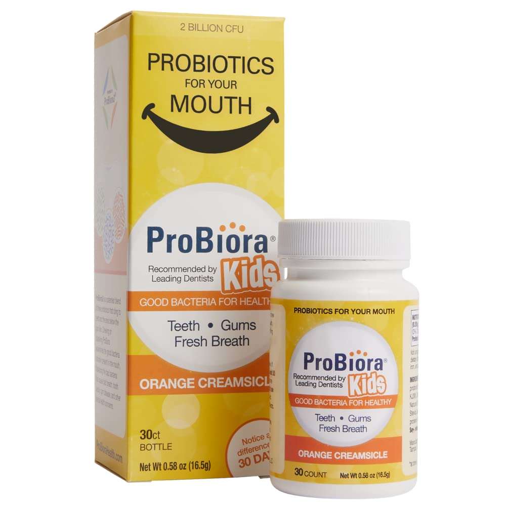 ProBiora Kids Oral-Care Chewable Probiotic Tablets | Probiotic Supplement Designed Specifically for Kids | Healthier Teeth & Gums | Fresher Breath | Whiter Teeth (30 Count, Orange) - Image 9