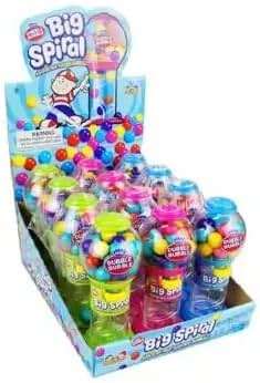 Kidsmania Dubble Bubble Big Spiral Mini Gumball Dispenser- Case of 12 - Image 2