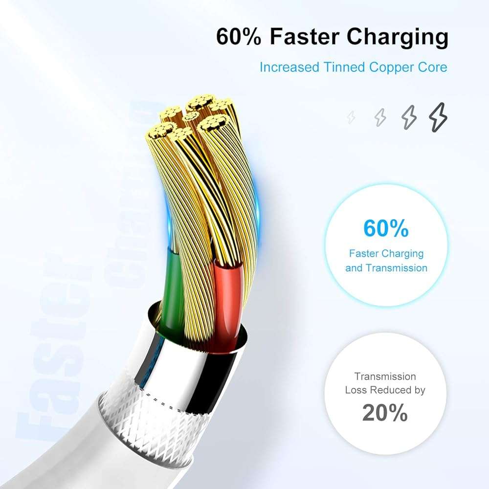Long iPhone 12 13 14 Fast Charger Cable 10ft,[Apple MFi Certified] USB C to Lightning Cable,Type C Port Support Apple Charging Cord for iPhone 14 Pro/14/13 Pro/12 Pro Max/12 Mini/11 Pro/XS/XR/iPad. - Image 4