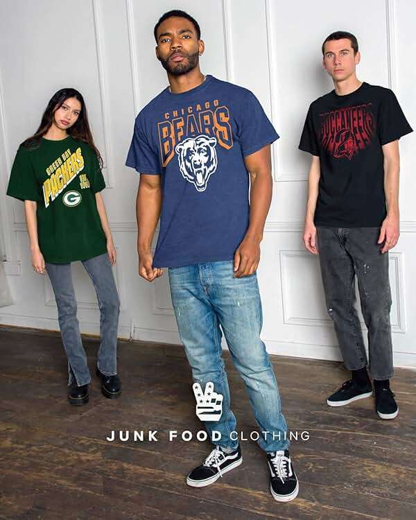 Junk Food - Team Helmet - Officially Licensed Short Sleeve Football Fan Shirt for Men and Women - Image 7