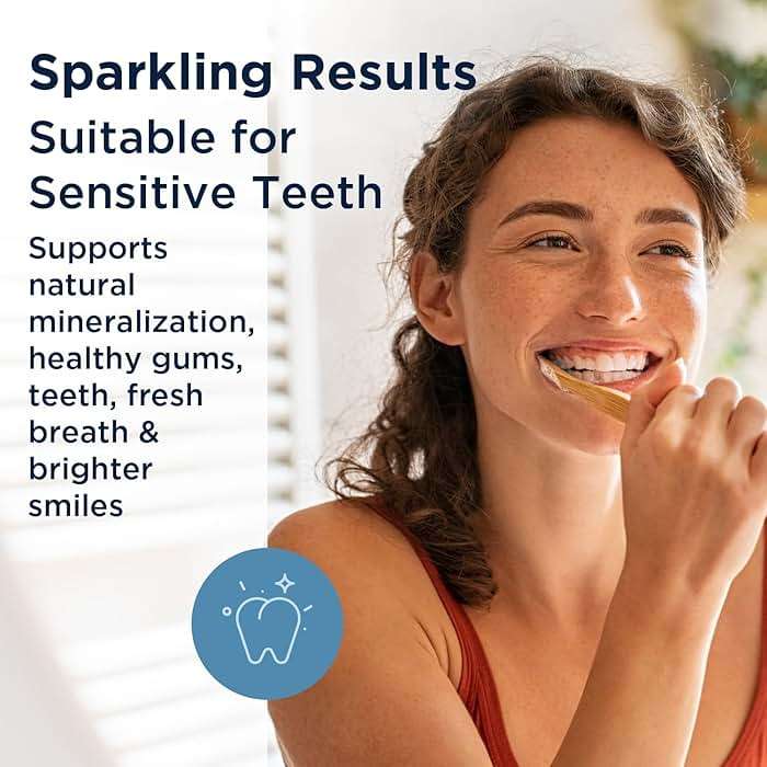 Designs for Health Periobiotic Silver Hydroxyapatite Toothpaste - Fluoride Free Toothpaste with Oral Probiotics with Whitening Hydroxyapatite - Supports Gum Health & Remineralization (4oz Mint) - Image 2