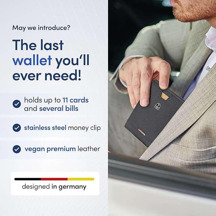 TRAVANDO Mens Wallet with Money Clip AUSTIN RFID Blocking Bifold Credit Card Holder for Men with Gift Box - Image 2