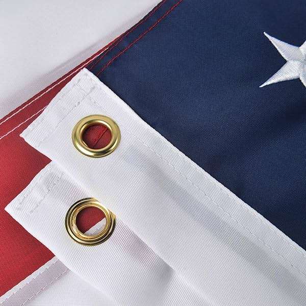 American Flag 2x3 Ft, US Flag/USA Flag with Oxford Polyester Material, Vivid Color, Sewn Stripes, Brass Grommets, Embroidered Stars, Perfect for Indoor/Outdoor Use - Image 5