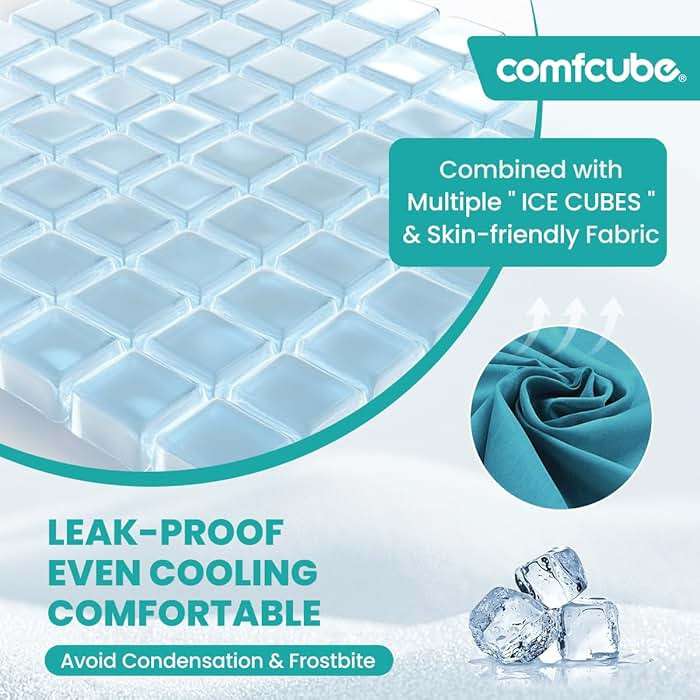 Comfcube Ice Pack for Knee Pain Relief, 2 Hours Long Lasting Cold Pack for Knee Injuries, Cold Therapy Flexible Ice Pack Wrap for Knee Replacement Surgery, Swelling, ACL, Meniscus Tear - Image 5