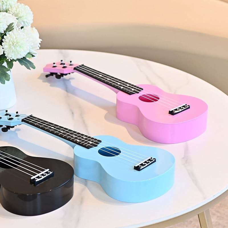 LIEKE Kids Ukulele 21 Inch Soprano Ukelele,Musical Instrument,Toy Ukulele Gift for Girls Children Beginners with Bag (Pink) - Image 6