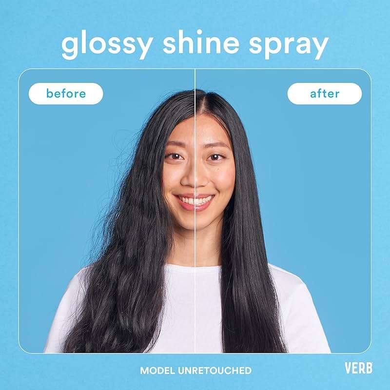 VERB Glossy Shine Spray - Moisturizing Heat Protection Hair Spray - Adds High Shine and Primes for Styling - Vegan, No Parabens or Harmful Sulfates - Image 2
