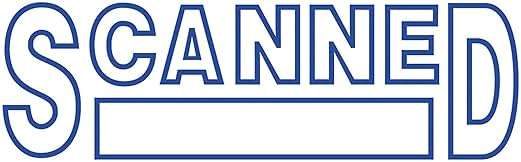 Stamp-Ever Pre-Inked Message Stamp – Scanned, Blue Ink – Impression Size: 9/16" x 1-11/16" - Image 3
