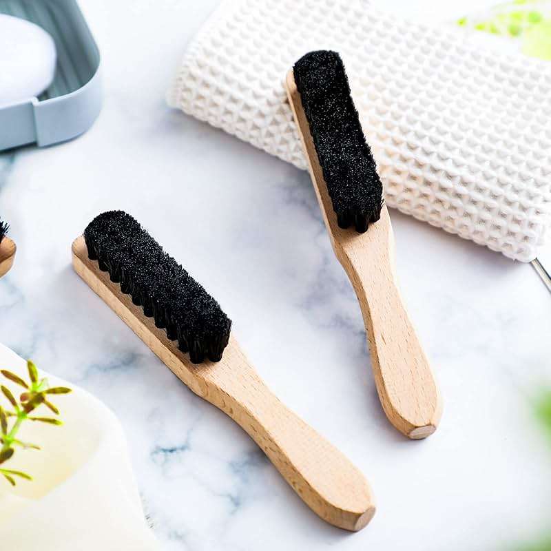 3 Pcs Laundry Stain Brush Soft Bristle Brush Velvet Furniture with Wooden Handle Stain Tool for Household Cleaning Carpet Furniture Laundry Supplies - Image 2