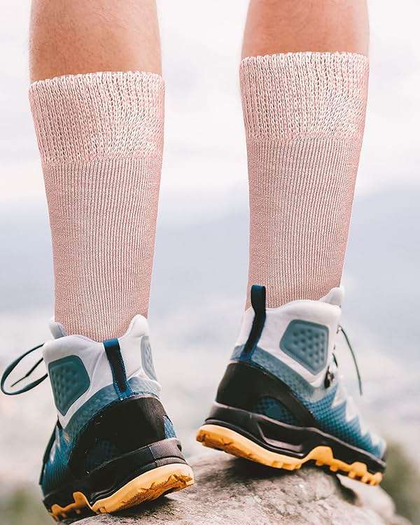 TINKUY PERU Warm Hiking Socks, Long Baby Alpaca Wool Winter Thermal Outdoor Socks - Image 2