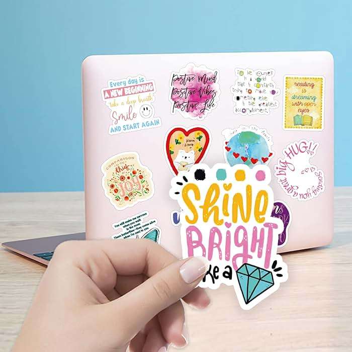 300PCS Motivational Sticker, Inspirational Words Stickers for Teens Adults Students Teacher Employees Vinyl Encouraging Positive Affirmation Stickers for Water Bottles Laptop Decals Scrapbook Journal - Image 7