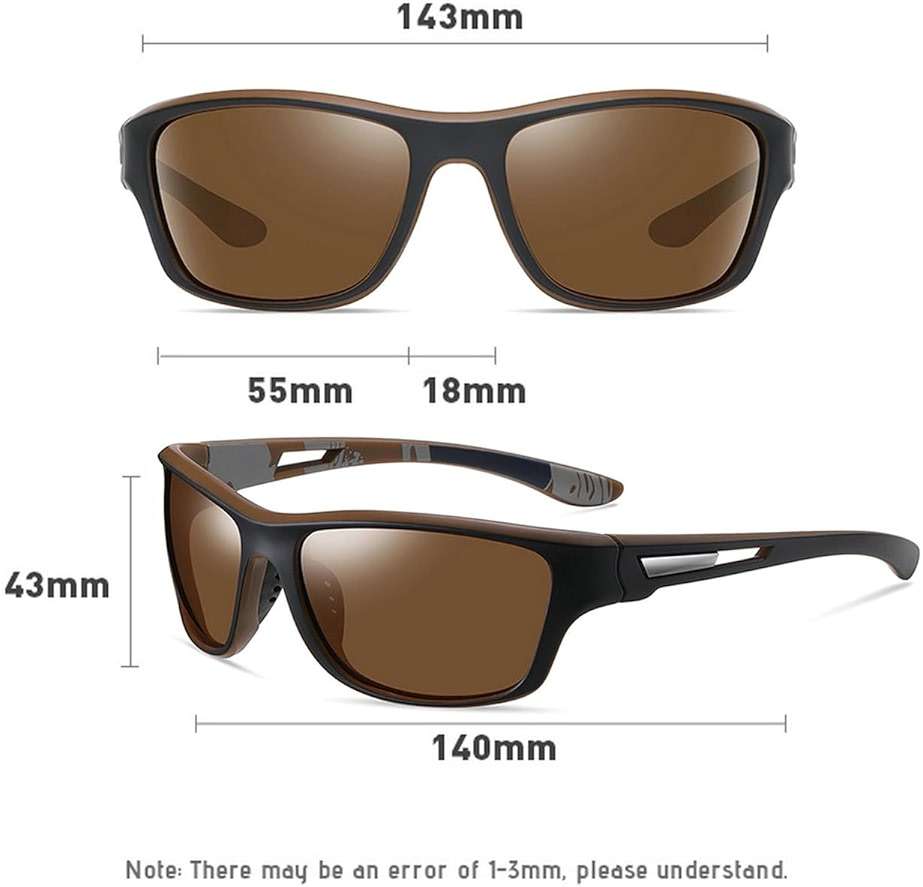 willochra Full lens Polarized Reading Sunglasses for Men Driving Running Sports Reader Square UV Protection Style Unisex - Image 7