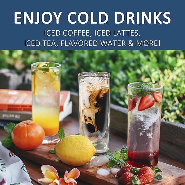 wirsh Iced Tea Maker with 3QT Pitcher, Iced Coffee Maker with Strength Control and Reusable Filter, Perfect For Iced Coffee, Latte, Tea, Lemonade, Flavored Water, Black - Image 2