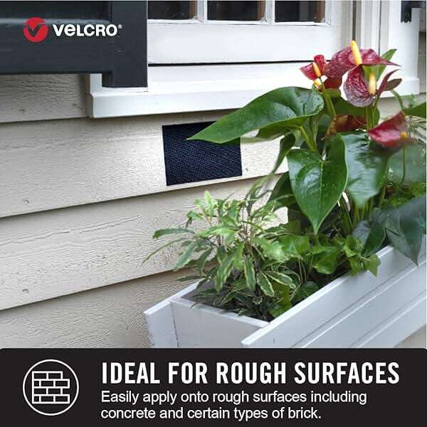 VELCRO Brand Industrial Strength Fasteners | Extreme Outdoor Weather Conditions | Heavy Duty Strength Holds up to 15 lbs | 4 x 2 inch Strips, 3 Sets, Titanium,VEL-30757-USA - Image 3