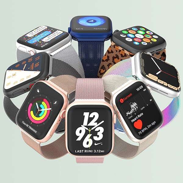 MARGE PLUS Compatible with Apple Watch Band 38mm 40mm 41mm 42mm 44mm 45mm 46mm 49mm Women Men, Stainless Steel Mesh Loop Magnetic Clasp Replacement for iWatch Series 11 10 9 8 7 6 5 4 SE3 SE2 Ultra 3 - Image 5