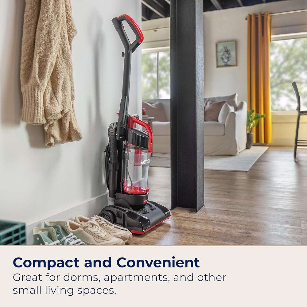 Bissell CleanView Compact Upright Vacuum, Lightweight Design for Apartments & Dorms, Powerful Suction with Removable Extension Wand & Scatter-Free Technology, 3508 - Image 3