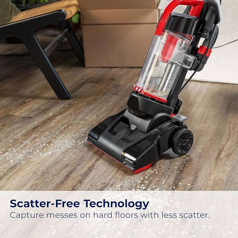 Bissell CleanView Compact Upright Vacuum, Lightweight Design for Apartments & Dorms, Powerful Suction with Removable Extension Wand & Scatter-Free Technology, 3508 - Image 4