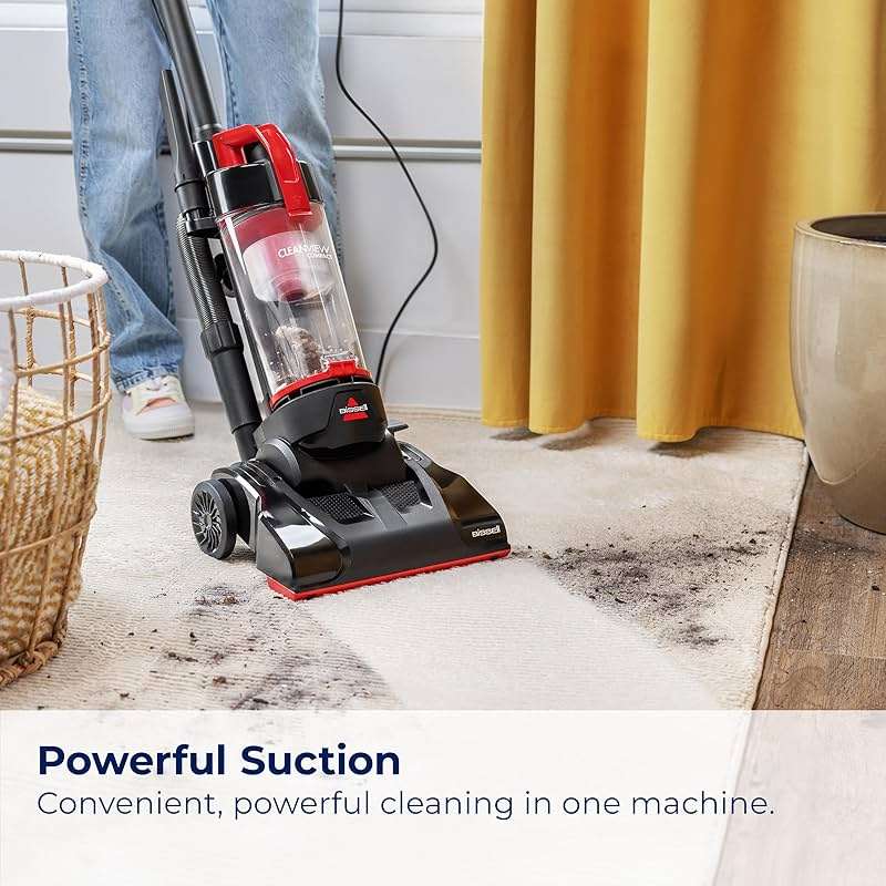 Bissell CleanView Compact Upright Vacuum, Lightweight Design for Apartments & Dorms, Powerful Suction with Removable Extension Wand & Scatter-Free Technology, 3508 - Image 5