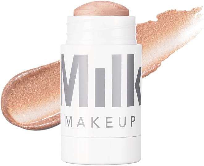Milk Makeup Highlighter – Cream Highlighter Stick for Face + Body with Radiant, Shimmery Glow – Buildable, Blendable, Vegan Formula for All Skin Types - Image 1