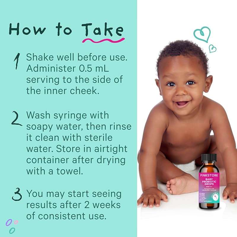 Pink Stork Baby Probiotic Drops, Newborn, Infant & Toddler Probiotics to Help Aid Digestion and Constipation Support, Newborn Essentials - 1 fl oz, 2 Month Supply - Image 7