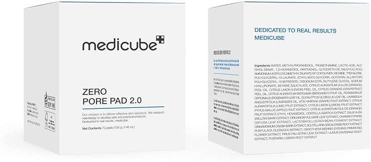 Medicube Zero Pore Pads 2.0, Dual-Textured Facial Toner Pads for Exfoliation and Pore Care with 4.5% AHA Lactic Acid & 0.45% BHA Salicylic Acid, Ideal for All Skin Types, Korean Skin Care (70 units) - Image 9