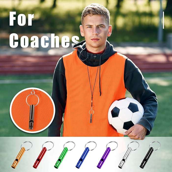 Konohan 105 Aluminum Emergency Whistle with Keychain Safety Survival Whistle Sturdy Light Loud Sound for Women Camping Defense Hiking Alarm 7 Colors(Regular,Ring) - Image 2