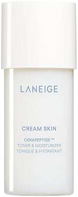 LANEIGE Cream Skin Toner & Moisturizer: Lightweight Refillable Korean Milky Toner with Ceramide & Peptide for Hydration, Firming, & Barrier Support - Image 1