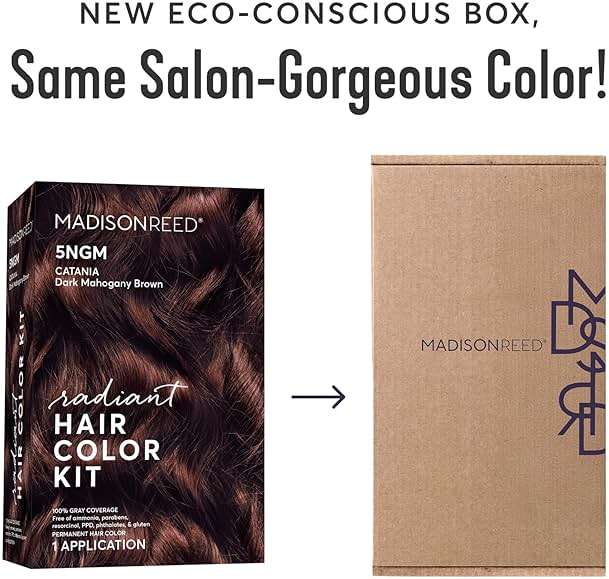 Madison Reed Radiant Hair Color Kit - 5NGM Dark Cinnamon Brown with Gold Mahogany Tones (Catania Brown), Permanent Hair Dye, Dimensional Superior Gray Coverage | PPD-Free & Ammonia-Free, 1 Pack - Image 2