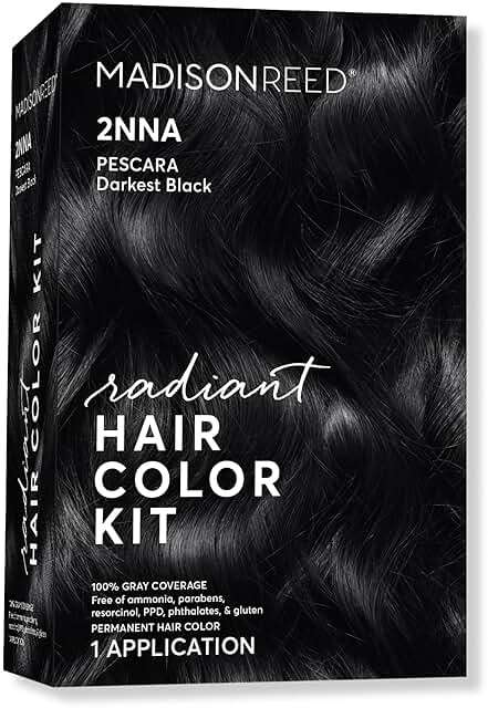 Madison Reed Radiant Hair Color Kit - 2NNA Darkest Cool Black with Ash Undertones (Pescara Black), Salon-Quality Permanent Hair Dye, 100% Gray Coverage | PPD-Free & Ammonia-Free, 1 Pack - Image 1