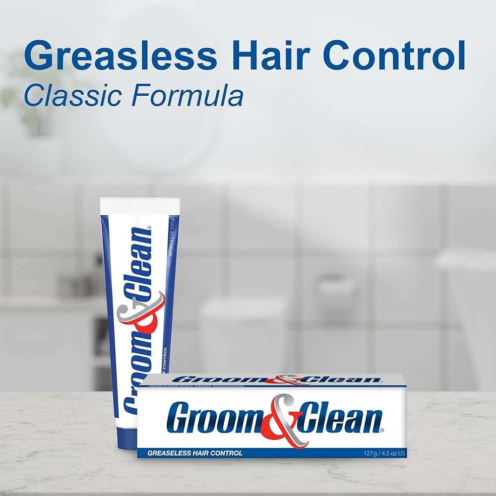 Groom & Clean Hair Styling Gel for Men, Medium All Day Hold, Non Greasy, No Buildup, Washes Out Easily, 4.5 Oz, Pack of 2 - Image 6