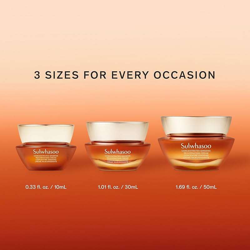 Sulwhasoo Concentrated Ginseng Rejuvenating Cream | Anti-Aging Korean Moisturizer | With Ginseng, Peptides & Squalane | Firms & Reduces Wrinkles | Hydrating Face Cream for All Skin Types - Image 8