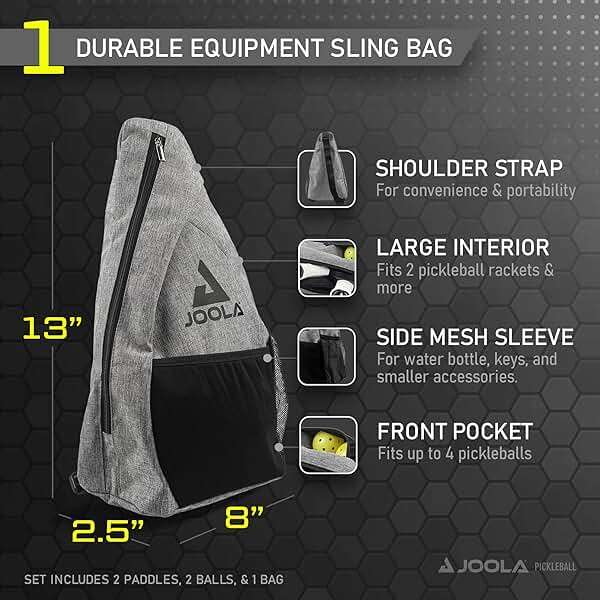 JOOLA Pickleball Paddles & Sets - Includes 2 Rackets, 2–4 Balls, and Storage Carry Bag - USAP Approved - Image 3