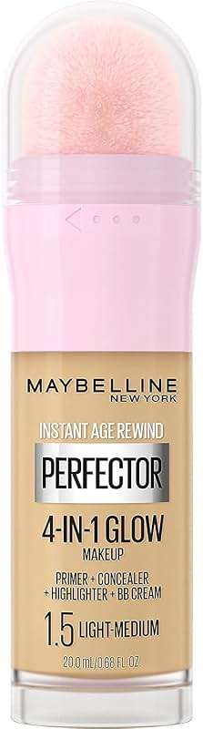 Maybelline New York Instant Age Rewind Instant Perfector 4-In-1 Glow Makeup, Light/Medium - Image 1